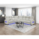  Manufacturer Color_Taupe -- Homelegance Fairway Power Reclining Leather Look 3 pc Sectional IMAGE 17