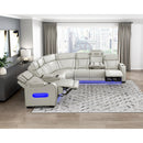  Manufacturer Color_Taupe -- Homelegance Fairway Power Reclining Leather Look 3 pc Sectional IMAGE 20