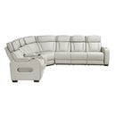  Manufacturer Color_Taupe -- Homelegance Fairway Power Reclining Leather Look 3 pc Sectional IMAGE 2