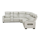  Manufacturer Color_Taupe -- Homelegance Fairway Power Reclining Leather Look 3 pc Sectional IMAGE 3