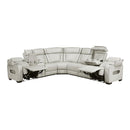  Manufacturer Color_Taupe -- Homelegance Fairway Power Reclining Leather Look 3 pc Sectional IMAGE 5