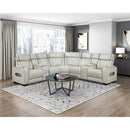  Manufacturer Color_Taupe -- Homelegance Fairway Power Reclining Leather Look 3 pc Sectional IMAGE 13