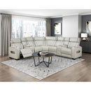  Manufacturer Color_Taupe -- Homelegance Fairway Power Reclining Leather Look 3 pc Sectional IMAGE 15