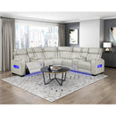 Manufacturer Color_Taupe -- Homelegance Fairway Power Reclining Leather Look 3 pc Sectional IMAGE 16