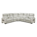  Manufacturer Color_Taupe -- Homelegance Fairway Power Reclining Leather Look 3 pc Sectional IMAGE 1