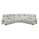  Manufacturer Color_Taupe -- Homelegance Fairway Power Reclining Leather Look 3 pc Sectional IMAGE 1