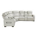 Manufacturer Color_Taupe -- Homelegance Fairway Power Reclining Leather Look 3 pc Sectional IMAGE 2