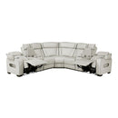  Manufacturer Color_Taupe -- Homelegance Fairway Power Reclining Leather Look 3 pc Sectional IMAGE 4