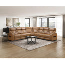  Manufacturer Color_Brown -- Fairway 9516BRWS*33L3RPWH 3 pc Power Reclining Sectional with Wireless Chargers and Charging Ports IMAGE 14