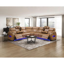  Manufacturer Color_Brown -- Fairway 9516BRWS*33L3RPWH 3 pc Power Reclining Sectional with Wireless Chargers and Charging Ports IMAGE 17
