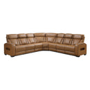 Manufacturer Color_Brown -- Fairway 9516BRWS*33L3RPWH 3 pc Power Reclining Sectional with Wireless Chargers and Charging Ports IMAGE 1