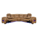  Manufacturer Color_Brown -- Fairway 9516BRWS*33L3RPWH 3 pc Power Reclining Sectional with Wireless Chargers and Charging Ports IMAGE 5