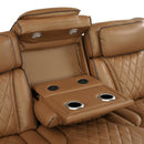  Manufacturer Color_Brown -- Fairway 9516BRWS*33L3RPWH 3 pc Power Reclining Sectional with Wireless Chargers and Charging Ports IMAGE 6