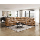  Manufacturer Color_Brown -- Fairway 9516BRWS*33L2RCNPWH 3 pc Power Reclining Sectional with Right Side Console IMAGE 18