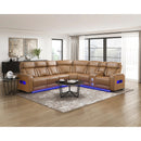  Manufacturer Color_Brown -- Fairway 9516BRWS*33L2RCNPWH 3 pc Power Reclining Sectional with Right Side Console IMAGE 19