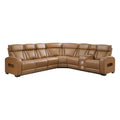  Manufacturer Color_Brown -- Fairway 9516BRWS*33L2RCNPWH 3 pc Power Reclining Sectional with Right Side Console IMAGE 1