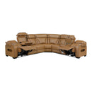  Manufacturer Color_Brown -- Fairway 9516BRWS*33L2RCNPWH 3 pc Power Reclining Sectional with Right Side Console IMAGE 5