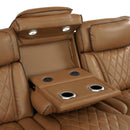  Manufacturer Color_Brown -- Fairway 9516BRWS*32LCN3RPWH 3 pc Power Reclining Sectional with Left Side Console IMAGE 10