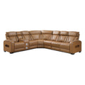  Manufacturer Color_Brown -- Fairway 9516BRWS*32LCN3RPWH 3 pc Power Reclining Sectional with Left Side Console IMAGE 1