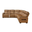  Manufacturer Color_Brown -- Fairway 9516BRWS*32LCN3RPWH 3 pc Power Reclining Sectional with Left Side Console IMAGE 3