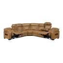  Manufacturer Color_Brown -- Fairway 9516BRWS*32LCN3RPWH 3 pc Power Reclining Sectional with Left Side Console IMAGE 5