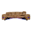  Manufacturer Color_Brown -- Fairway 9516BRWS*32LCN3RPWH 3 pc Power Reclining Sectional with Left Side Console IMAGE 6
