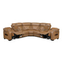  Manufacturer Color_Brown -- Fairway 9516BRWS*32LCN2RCNPWH 3 pc Power Reclining Sectional with Consoles and Wireless speakers IMAGE 4