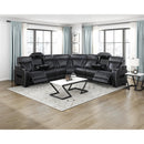  Manufacturer Color_Black -- Fairway 9516BLKS*33L3RPWH 3 pc Power Reclining Sectional with Wireless Chargers and Charging Ports IMAGE 16