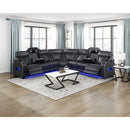  Manufacturer Color_Black -- Fairway 9516BLKS*33L3RPWH 3 pc Power Reclining Sectional with Wireless Chargers and Charging Ports IMAGE 17