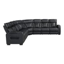  Manufacturer Color_Black -- Fairway 9516BLKS*33L3RPWH 3 pc Power Reclining Sectional with Wireless Chargers and Charging Ports IMAGE 2