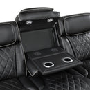  Manufacturer Color_Black -- Fairway 9516BLKS*33L3RPWH 3 pc Power Reclining Sectional with Wireless Chargers and Charging Ports IMAGE 6
