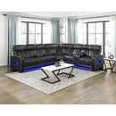  Manufacturer Color_Black -- Fairway 9516BLKS*33L2RCNPWH 3 pc Power Reclining Sectional with Right Side Console IMAGE 19