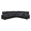  Manufacturer Color_Black -- Fairway 9516BLKS*33L2RCNPWH 3 pc Power Reclining Sectional with Right Side Console IMAGE 1
