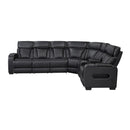  Manufacturer Color_Black -- Fairway 9516BLKS*33L2RCNPWH 3 pc Power Reclining Sectional with Right Side Console IMAGE 3