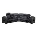  Manufacturer Color_Black -- Fairway 9516BLKS*33L2RCNPWH 3 pc Power Reclining Sectional with Right Side Console IMAGE 5
