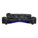  Manufacturer Color_Black -- Fairway 9516BLKS*33L2RCNPWH 3 pc Power Reclining Sectional with Right Side Console IMAGE 6