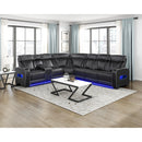  Manufacturer Color_Black -- Fairway 9516BLKS*32LCN3RPWH 3 pc Power Reclining Sectional with Left Side Console IMAGE 19
