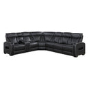  Manufacturer Color_Black -- Fairway 9516BLKS*32LCN3RPWH 3 pc Power Reclining Sectional with Left Side Console IMAGE 1