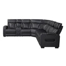  Manufacturer Color_Black -- Fairway 9516BLKS*32LCN3RPWH 3 pc Power Reclining Sectional with Left Side Console IMAGE 3