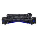  Manufacturer Color_Black -- Fairway 9516BLKS*32LCN3RPWH 3 pc Power Reclining Sectional with Left Side Console IMAGE 6