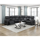  Manufacturer Color_Black -- Fairway 9516BLKS*32LCN2RCNPWH 3 pc Power Reclining Sectional with Consoles and Wireless speakers IMAGE 17