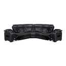  Manufacturer Color_Black -- Fairway 9516BLKS*32LCN2RCNPWH 3 pc Power Reclining Sectional with Consoles and Wireless speakers IMAGE 4