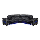  Manufacturer Color_Black -- Fairway 9516BLKS*32LCN2RCNPWH 3 pc Power Reclining Sectional with Consoles and Wireless speakers IMAGE 5