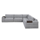  Homelegance 9155GY*51L1R 5 pc Modular Sectional IMAGE 2