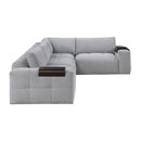  Homelegance 9155GY*41L1R 4 pc Modular Sectional IMAGE 3