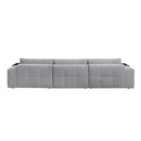 Homelegance 9155GY*41L1R 4 pc Modular Sectional IMAGE 4