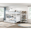  Homelegance Sloane B2024WH-16S3 Bookcase, 3 Fixed Shelves IMAGE 9
