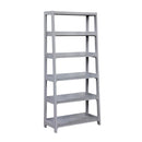  Homelegance Sloane B2024GY-16S5 Bookcase, 5 Fixed Shelves IMAGE 1