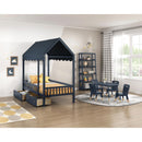  Homelegance Sloane B2024BU-16S5 Bookcase, 5 Fixed Shelves IMAGE 7