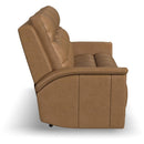  Flexsteel Ranger Power Reclining Leather Sofa Ranger 1640-63P5-43970 Power Reclining Sofa with Console & Power Headrest - Oakridge Brown IMAGE 4